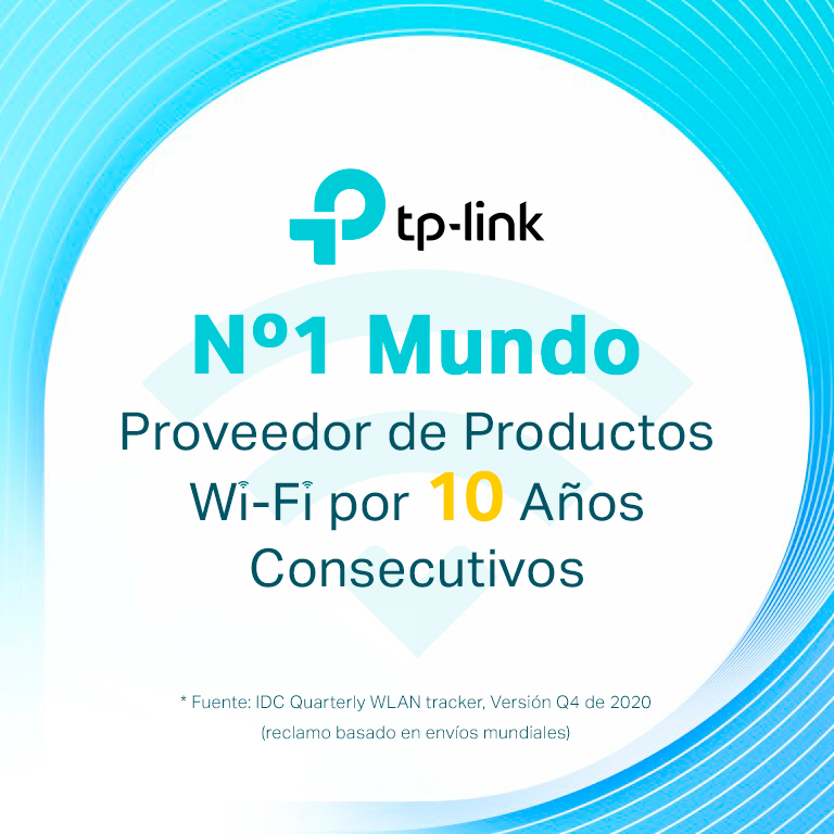 TP-Link se posiciona como el proveedor global No.1 de productos Wi-Fi desde hace 10 años